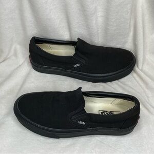 Vans Off The Wall Black Slip On Loafer